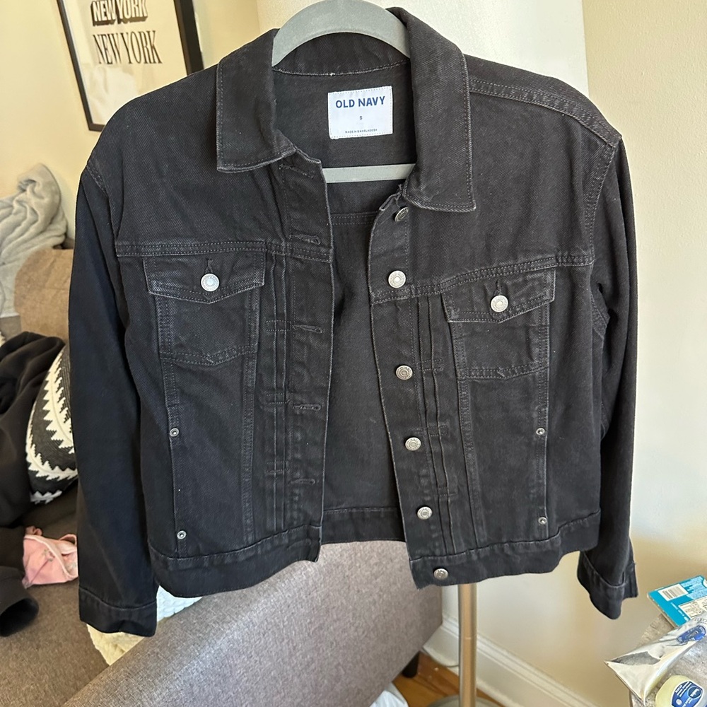 Black jean jacket